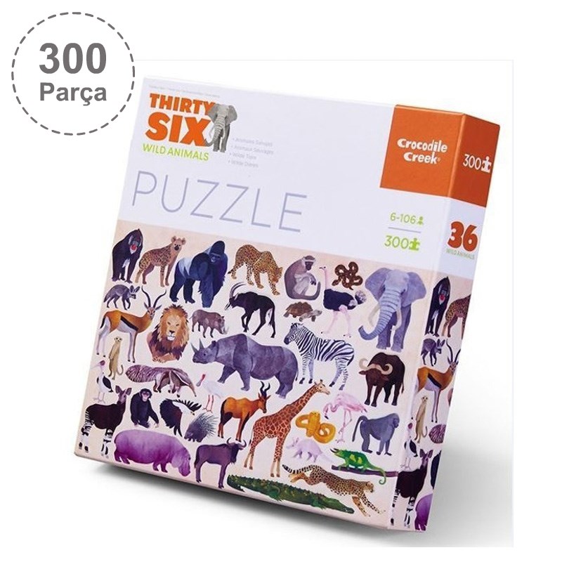 Crocodile Creek Puzzle - 300 Parça - Vahşi Hayvanlar