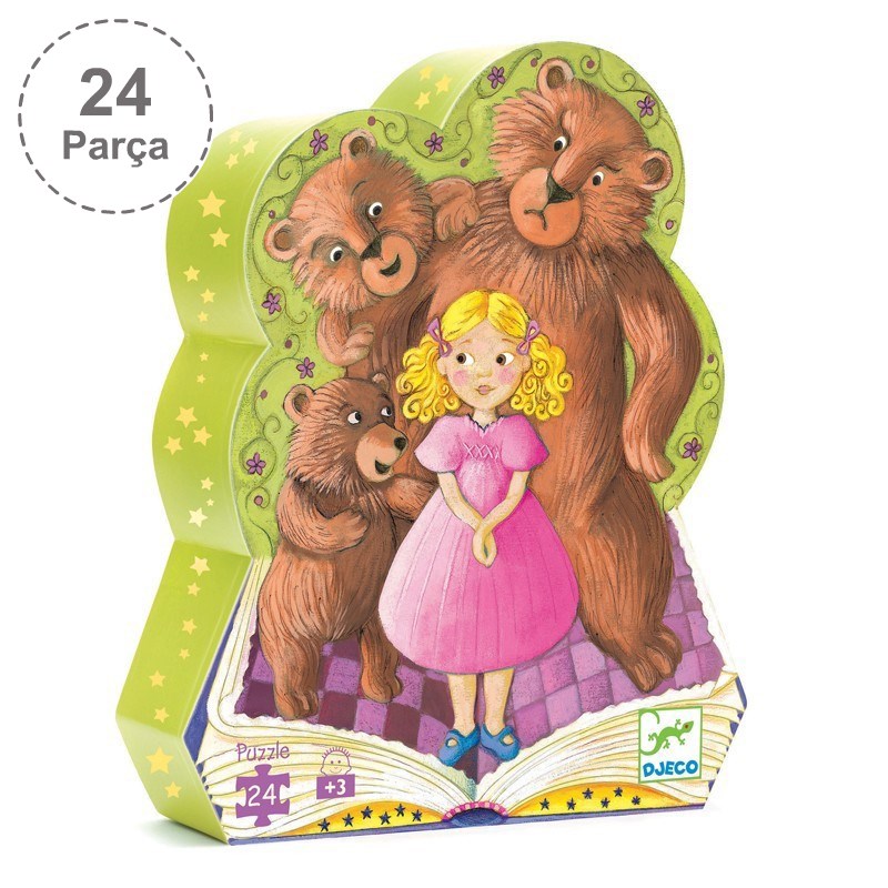 Djeco Dekoratif Puzzle 24 Parça/Goldilocks And The 3 Bears