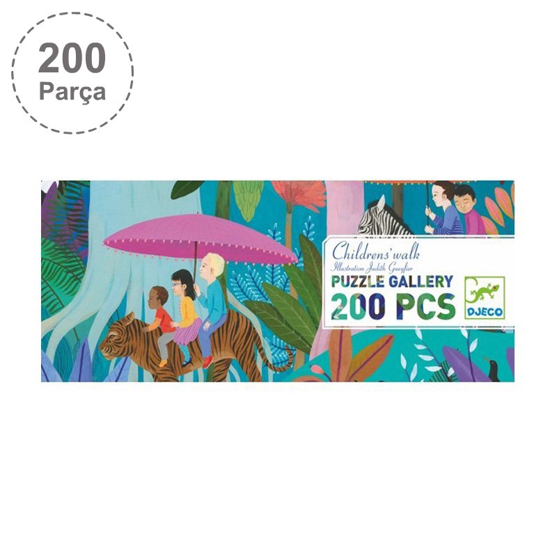 Djeco Klasik Puzzle 200 Parça Children's walk