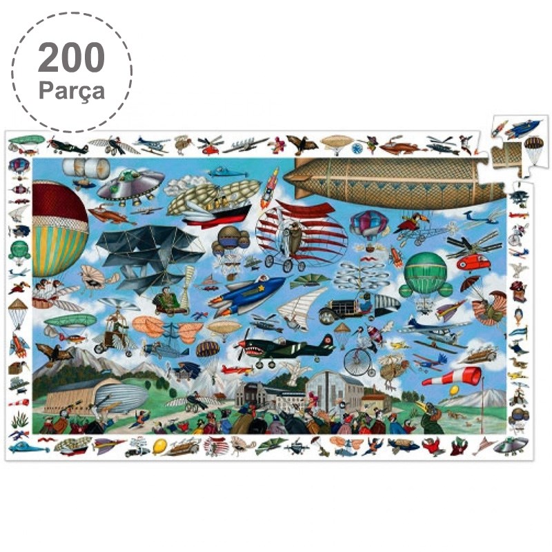 Djeco Klasik Puzzle 200 Parça/Aero Club