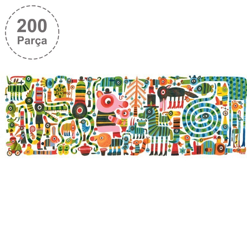 Djeco Puzzle / Zebrissimo - 200 Pcs