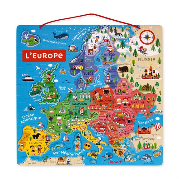 Janod Mıknatıslı Oyun Avrupa Haritası