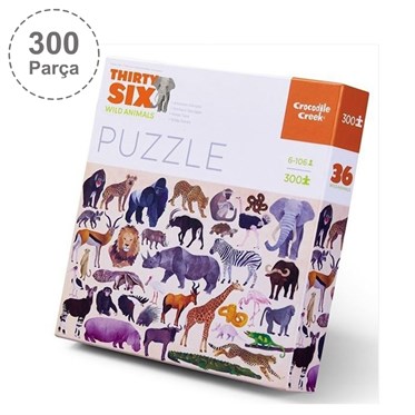 Crocodile Creek Puzzle - 300 Parça - Vahşi Hayvanlar