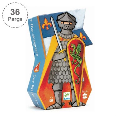 Djeco Dekoratif Puzzle 36 Parça/The Knight At The Dragon