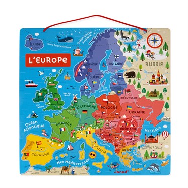 Janod Mıknatıslı Oyun Avrupa Haritası