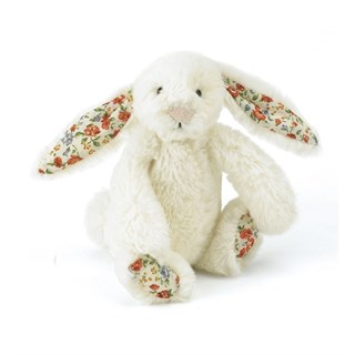 Jellycat Çiçekli Krem Tavşan Mini
