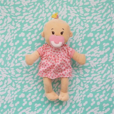 Manhattan Toy Baby Stella Çiçekli Elbiseli Kız Oyuncak Bebek